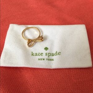 Kate Spade gold bow ring